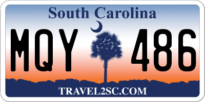 SC license plate MQY486
