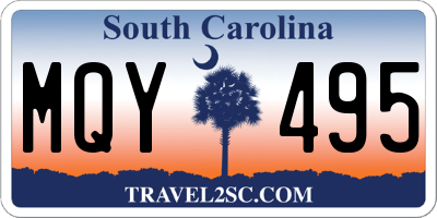 SC license plate MQY495