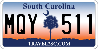 SC license plate MQY511