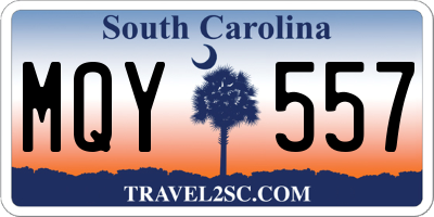 SC license plate MQY557