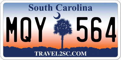 SC license plate MQY564