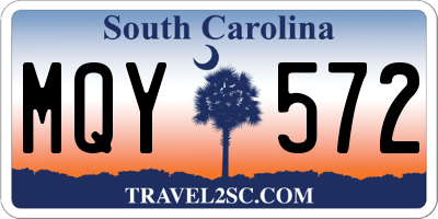 SC license plate MQY572
