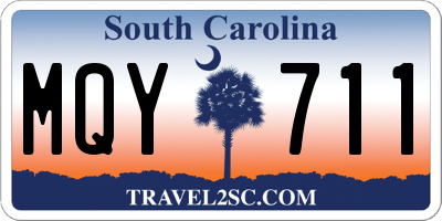 SC license plate MQY711