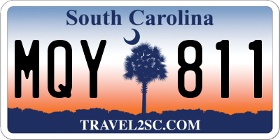 SC license plate MQY811