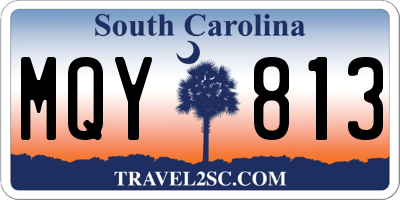SC license plate MQY813
