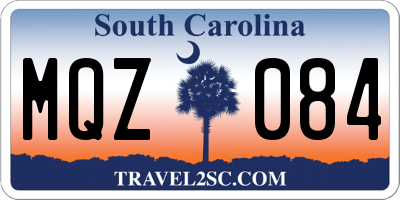 SC license plate MQZ084