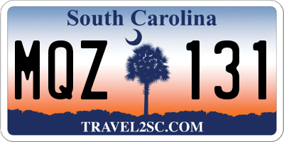 SC license plate MQZ131