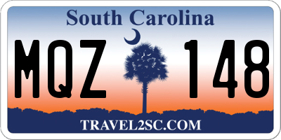 SC license plate MQZ148