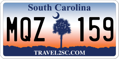 SC license plate MQZ159