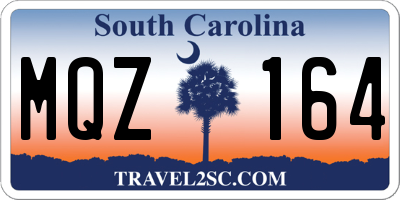 SC license plate MQZ164