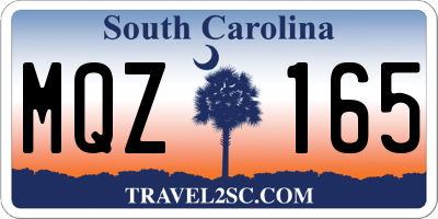 SC license plate MQZ165