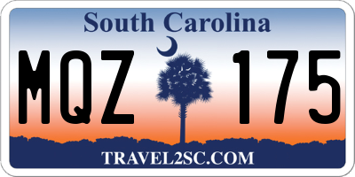 SC license plate MQZ175