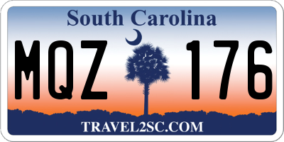 SC license plate MQZ176