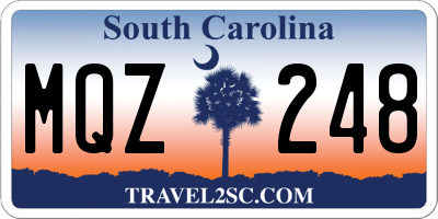 SC license plate MQZ248