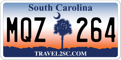 SC license plate MQZ264