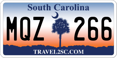 SC license plate MQZ266