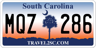 SC license plate MQZ286
