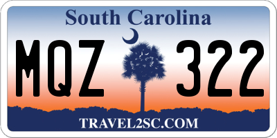 SC license plate MQZ322