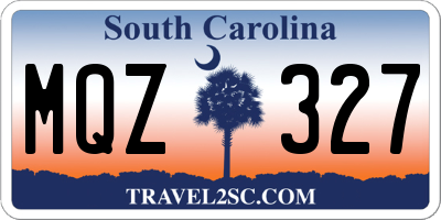 SC license plate MQZ327