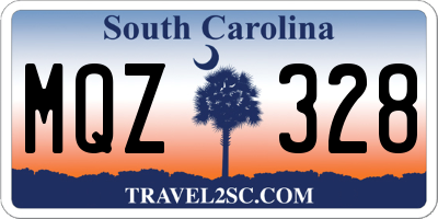 SC license plate MQZ328