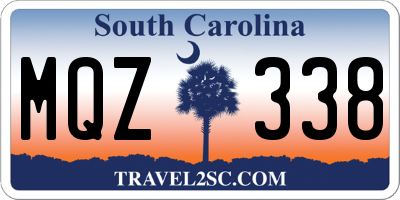 SC license plate MQZ338
