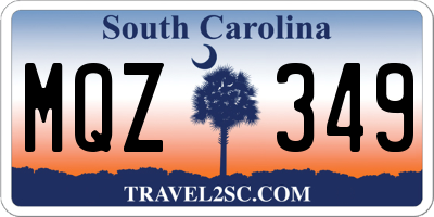 SC license plate MQZ349