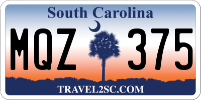 SC license plate MQZ375