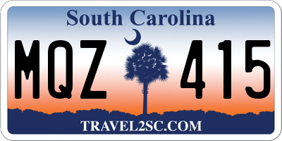 SC license plate MQZ415