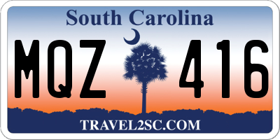SC license plate MQZ416