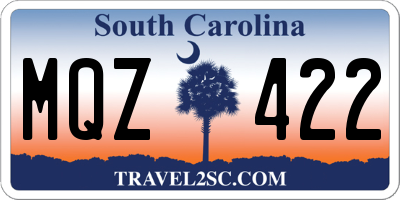 SC license plate MQZ422