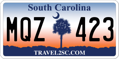 SC license plate MQZ423