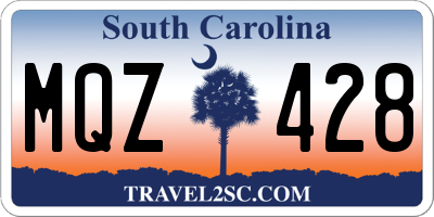 SC license plate MQZ428