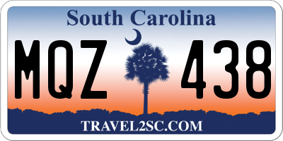SC license plate MQZ438