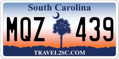SC license plate MQZ439