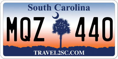 SC license plate MQZ440