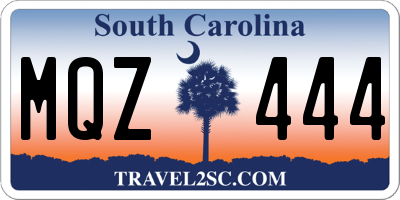 SC license plate MQZ444