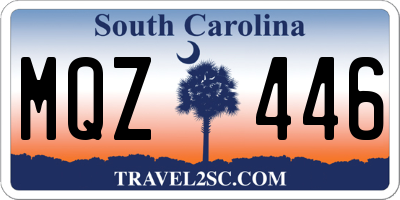 SC license plate MQZ446