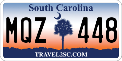 SC license plate MQZ448