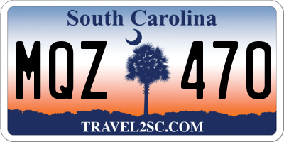 SC license plate MQZ470