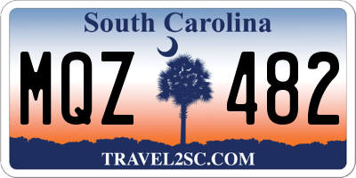 SC license plate MQZ482