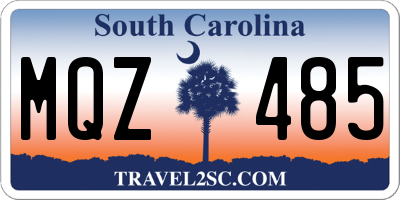 SC license plate MQZ485