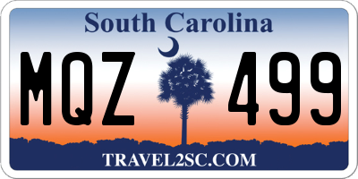SC license plate MQZ499
