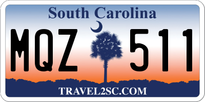 SC license plate MQZ511