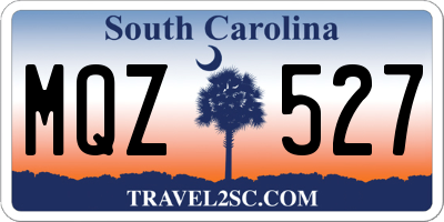 SC license plate MQZ527