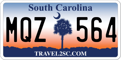 SC license plate MQZ564
