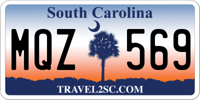 SC license plate MQZ569