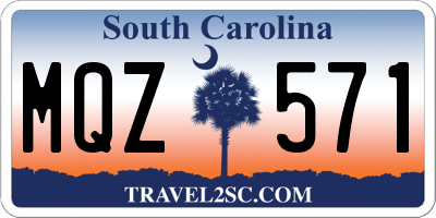 SC license plate MQZ571
