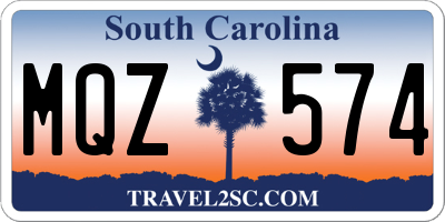 SC license plate MQZ574