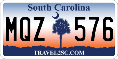 SC license plate MQZ576
