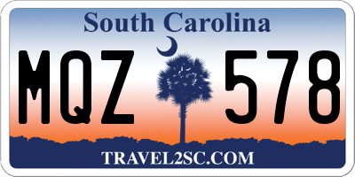 SC license plate MQZ578
